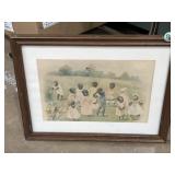 Black Americana framed print 14 x 18'