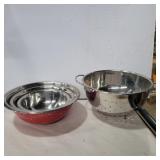 Stainless steel mixing bowl and Martha Stewart