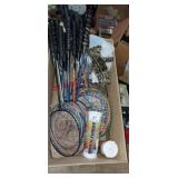 Rackets and shuttle cocks