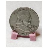 1958 Franklin  half  dollar