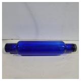 Blue glass rolling pin