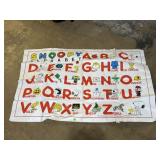 vintage Peanuts Snoopy Alphabet mat 47'x31'