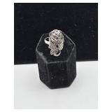 Silver Ring size 9 marked Sterling  4 grams