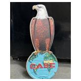 Case Eagle embossed sign 16 x 6.5'