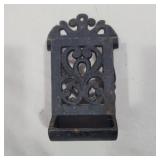 Cast iron match holder 7.5in
