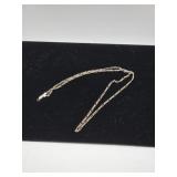 Silver 24' Necklace marked 925 10 grams