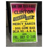 Vintage poster 'Hometown Rock-N-Roll' at the
