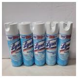 Lysol spray 1 full rest are half full