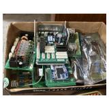 Flat of various computer electronics