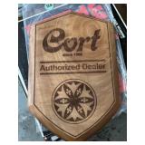 Cort Custom Shop wooden guitar dealer sign 14'