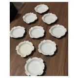 Royal Crest Fine Porcelain nesting ashtrays marked