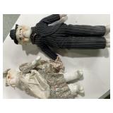 Vintage Pig Dolls / Figurines Lot ï¿½ Pair of