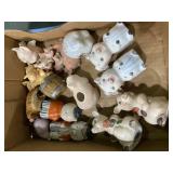 Ceramic Piggy Banks, Mini Pigs, Farm Animal Decor