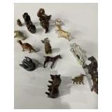 Miniature Animal Figurine Lot ï¿½ Horses, Goat,