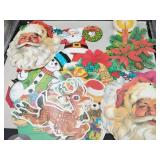 Christmas cardstock window decorations (some