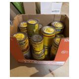 Assorted cans of wood stain