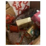 Cookie cutters, pine cones, and ornaments