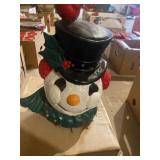 Light up snowman head 15 inches