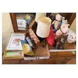 Mixed lot of decorative items including framed