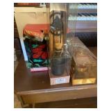 Mixed lot with candles, candle holders, and other