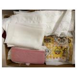 Assorted Vintage Linens & Lace ï¿½ Curtains, Table