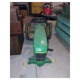 Metal John Deere pedal tractor , broken front