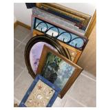 Variety of pictures and wall decor