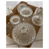 Glass canisters and dishes