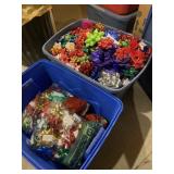 2 totes of gift bows