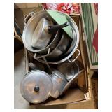Assorted Vintage Aluminum Cookware Lot ï¿½ Pots,