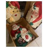 vintage blow mold Christmas plastic hanging decor