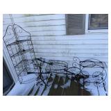 Assorted Wrought Iron Lawn Decor