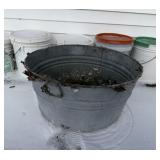 Galvanized Metal Wash Tub