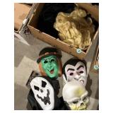 Halloween masks, wigs, etc.