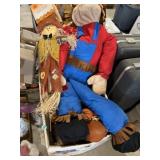 Box full of scarecrows