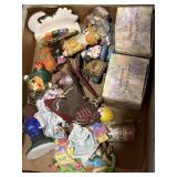 Stoneware turkey creamer and sugar dish, other