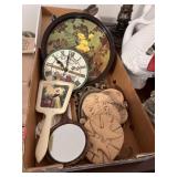 Handheld mirrors, clock, and more