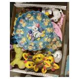 Easter odd and ends toys, decor, egg decorating
