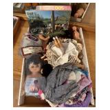 Assorted Dolls, parts, and clothes