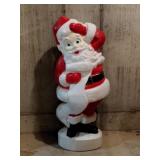 Blow mold  Santa with list lighted 44 in tall