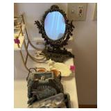 Zen fountain, cast iron vanity tabletop swivel