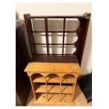 Three Wooden Shelf Units