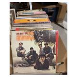 Box of assorted vinyl records