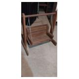 Doll size wooden porch swing 2ft x2ft x12in