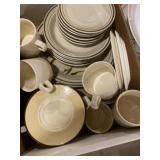 Plates, saucers, and cups