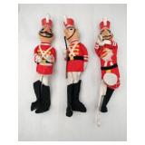 3  vintage toy soldiers