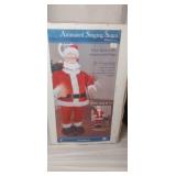 Gemmy 4ft Animated singing santa in box