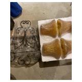 Wall hanging candle lit decor