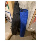 Two fold out chairs with cases