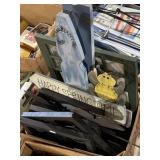 Mix of metal and wood wall decor